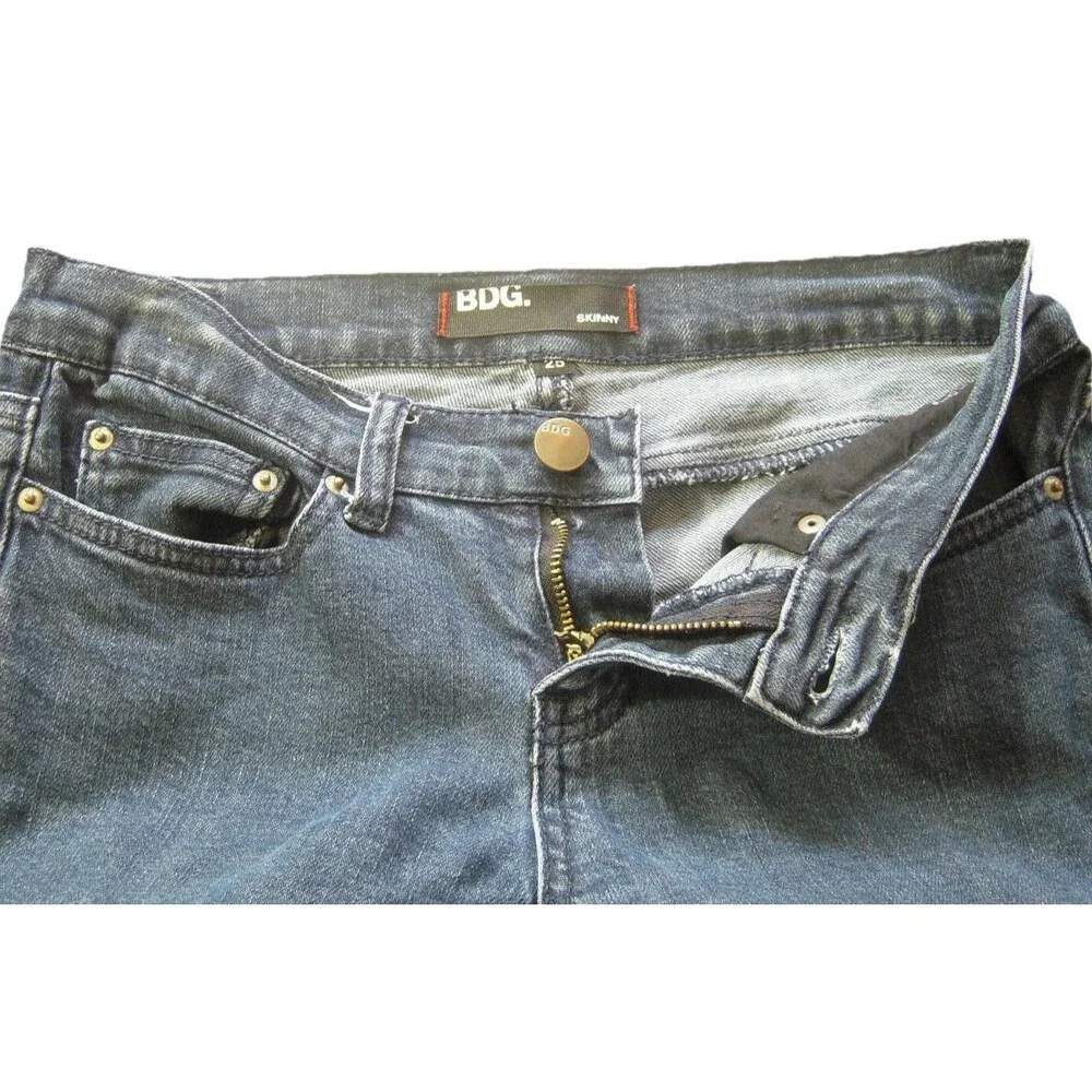 BDG Skinny Jeans Women’s Size 25 Blue Low Rise Dark Wash Western Festival Street
